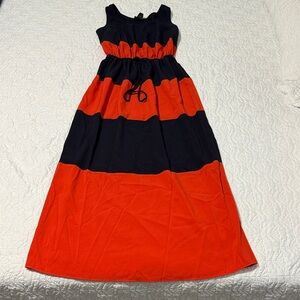 Enfocus Studio Black and Orange Casual Dress